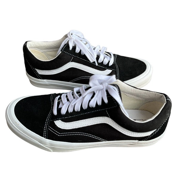 Vans Other - Vans Off The Wall 721356 Black Casual Shoes Sneakers Size M 10